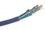 FTP wall cable; cat6; purple; 305 lm; in box