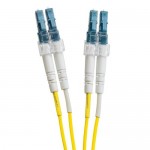 Optical duplex patch cable; LC-LC 9/125 OS2; 2 m