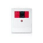 Two-loop addressable fire alarm control panel with LCD display