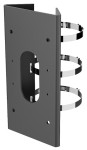 Pole mount bracket; for cameras and wall mount brackets; for 67-127 mm diameter; black