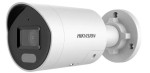 4 MP WDR fix ColorVu IP csőkamera; IR/láthatófény; beépített mikrofon; fény- és hangriasztás