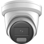 4 MP WDR fix ColorVu IP turret camera; IR/optical; built-in microphone