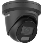 6 MP WDR fix ColorVu AcuSense IP turret kamera; láthatófény; beépített mikrofon; fekete