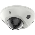 4 MP WDR fix EXIR IP mini dome camera; audio I/O; alarm I/O; built-in microphone