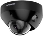 4 MP WDR fix ColorVu AcuSense IP mini dómkamera; riasztás I/O; hang I/O; mikrofon; fekete