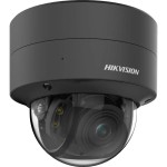 4 MP ColorVu AcuSense WDR motoros IP dómkamera; láthatófény; hang I/O; riasztás I/O; fekete