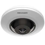 5 MP WDR mini IR IP fisheye kamera 180° látószöggel; hang I/O; riasztás I/O