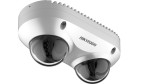 PanoVu Dual-Directional 4 MP EXIR IP panorámakamera; hang I/O; riasztás I/O; mikrofon