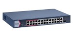 26 portos PoE switch (230 W); 24 PoE + 1 kombinált uplink port + 1 uplink port; menedzselhető