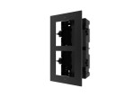 Condominium IP video intercom mounting frame for recessing; 2-module version; black