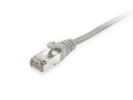 SFTP patch cable; cat6; LSZH; double shielded; gray; 1 m