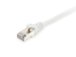 SFTP patch cable; cat6; LSZH; double shielded; white; 1 m