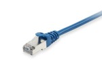SFTP patch cable; cat6; LSZH; double shielded; blue; 2 m