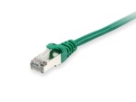 SFTP patch cable; cat6; LSZH; double shielded; green; 0.5 m