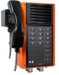 Explosion-proof intercom; handset; numeric keypad and 4 call buttons; polycarbonate casing