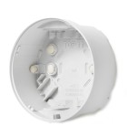 Deep socket for wall mounting; white; IP65