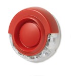 C-NET(Cerberus PRO)/FDnet loop powered optical-acoustic siren; red LED; red