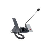 ID5 desktop stand; with handset, desktop microphone and one LED-lit push button