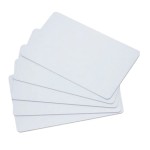 RFID card with MIFARE S50 and UHF EPC-GEN2 chip; thin; white; 13.56/860-960 MHz