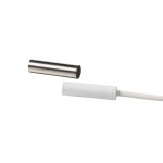 Magnetic contact; flush mount; with 5 m cable; with 2 × 4,7 kOhm built-in EOL resistor