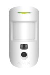 MotionCam PIR motion detector with built-in camera; alarm supplemented with image; white