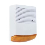 Outdoor siren with flashing light; 128 dB; IP34; battery powered