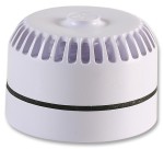 Roshni acoustic siren; white; 24 VDC; low base; rear cable ducting