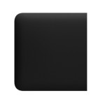 SideButton szélső kapcsoló sorolókeretbe; alternatív; 1 gomb; fekete színű