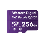 WD Purple 256GB micro SD kártya; microSDXC; Class 10 UHS-III; 24/7; 100MB/s-60MB/s