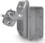 Ball joint bracket for OPAL and OPAL Plus outdoor detectors; gray