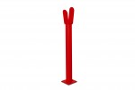 Barrier arm nesting post for LIMIT series; red
