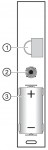 ABAX vezeték nélküli üvegtörés-érzékelő; fehér