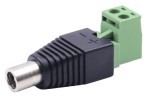 DC power plug socket; 2.1/5.5 mm; female