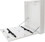 Vertical lockable wall cabinet for DVR/NVR devices; max. recorder size: 470x485x95 mm; white