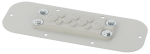 Lemez 10 membránátvezetővel az AWOH sorozatú házakhoz; 245 x 20 x 90mm