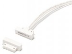 Mini flush mount magnetic contact; middle cable routing; white