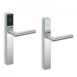 C-lever PRO digital door handle; outer & inner lock cover plate;with supplementary elements & cables