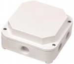 Plastic housing with cover; for Siemens fire detector modules