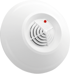 Carbon monoxide detector; optical and acoustic signaling