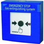 Fire extinguishing blocking (emergency stop) push button; blue