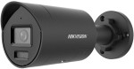 8 MP WDR fix ColorVu IP csőkamera; IR/láthatófény; beépített mikrofon; fény- és hangriasztás; fekete
