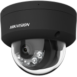 2 MP AcuSense WDR fix IP dómkamera; IR/láthatófény; hang I/O; riasztás I/O; mikrofon; fekete