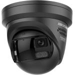 16 MP fixed ColorVu AcuSense IP panoramic turret camera; IR/white light; light & sound alarm; black