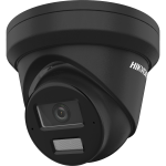 2 MP AcuSense WDR fix IP turret kamera; IR/láthatófény; beépített mikrofon; fekete