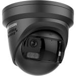8 MP fix ColorVu AcuSense IP panoráma turret kamera; IR/láthatófény; fény- és hangriasztás; fekete
