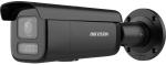 4 MP AcuSense WDR motoros IP csőkamera; IR/láthatófény; hang I/O riasztás I/O; fekete
