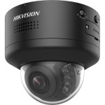 4 MP ColorVu WDR motorized zoom IP PTRZ dome camera; IR/optical; audio I/O; alarm I/O; black