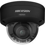 4 MP ColorVu WDR motoros IP dómkamera; IR/láthatófény; hang I/O; riasztás I/O; NEMA 4X; fekete