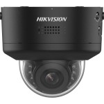 8 MP WDR motoros IR IP PTRZ dómkamera; hang I/O; riasztás I/O; fekete