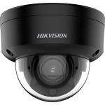 4 MP AcuSense WDR motoros IP dómkamera; IR/láthatófény; hang I/O riasztás I/O; mikrofon; fekete
